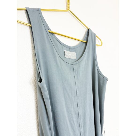Everlane The Luxe Cotton Tank Jumpsuit w/ Pockets Small Blue Lagenlook #T1012 - Picture 7 of 13